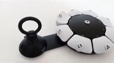 P Knuckle with Racer Wheel Soldier on PlayStation Access Controller standard stick cap thumbstick