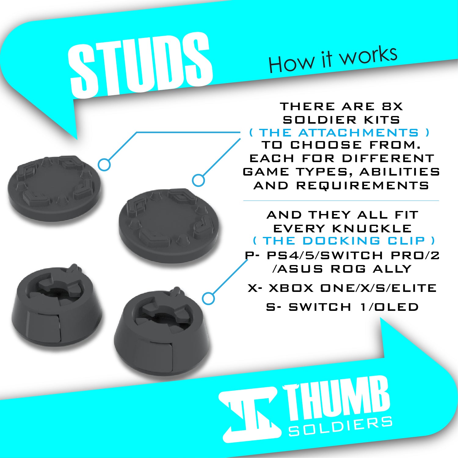 Studs Kit  | Top-Tier Precision Thumbsticks