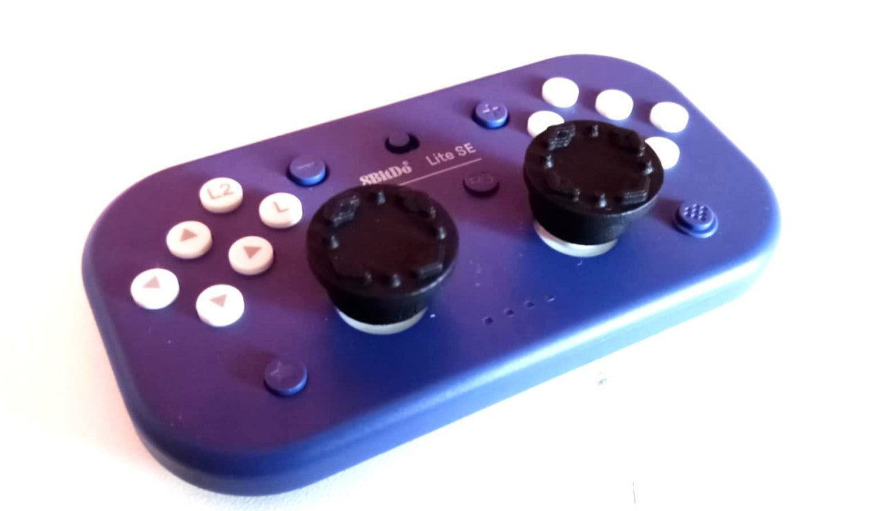 S Knuckle with Studs Kit on purple 8BitDo Lite SE