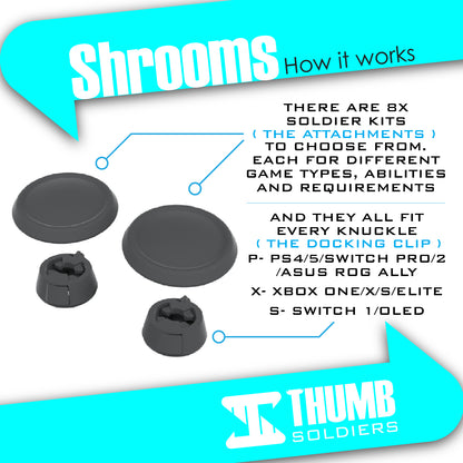 Shrooms Kit | Adaptive Joystick Grips