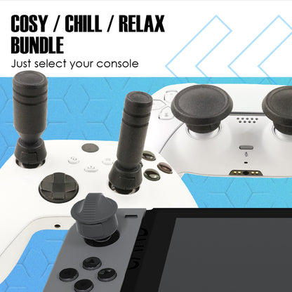 Gaming accessories: Cosy gaming thumb grip bundles for PlayStation, Xbox & Switch. Thumb Soldiers Smart Thumb Grips - the best presents for gamers